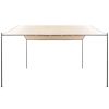 Gazebo Pavilion Tent Canopy 13' 1"x13' 1" Steel Beige