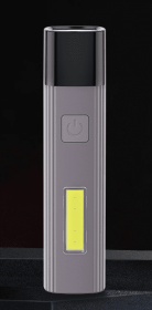 Mini COB Flashlight Rechargeable Outdoor Small Flashlight Walking Portable Household Flashlight