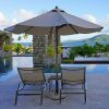 Patio Umbrella Base 18" Outdoor Umbrella Stand Base Market Umbrella Holder for Deck;  Lawn;  Garden;  Pool